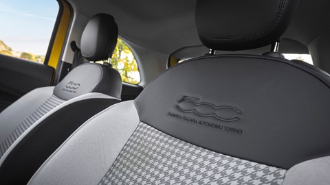 Fiat 500 Hybrid Torino edition 2025 embossed seats
