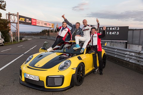 Porsche 911 GT2 RS at the Nurburgring