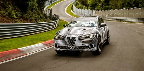 Alfa Romeo Stelvio Quadrifoglio at the Nurburgring