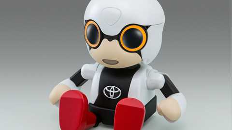 Toyota's tiny Kiribo Mini robot from the 2015 Tokyo motor show