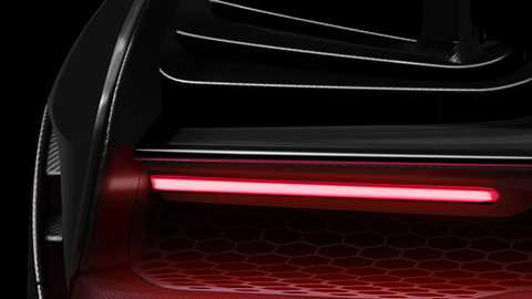 This teaser image gives a snapshot of the car's tail-light treatment
