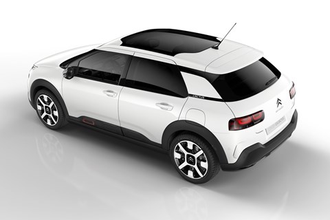 Citroen C4 Cactus white rear quarter