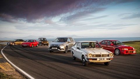 Mitsubishi's all-time classics at Anglesey