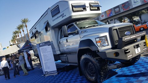 All-wheel drive, a 365bhp, 6.7-litre V8 diesel and a 350-gallon drinking water tank. Great for disaster-preppers. Come at me, zombies