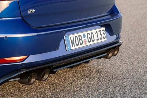 VW Golf R Performance Pack exhaust