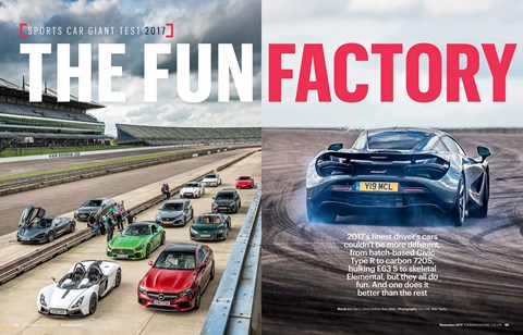 CAR magazine November 2017: check out the full Sports Car Giant Test