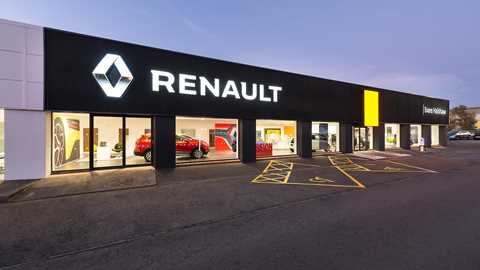 The new-look Renault dealership