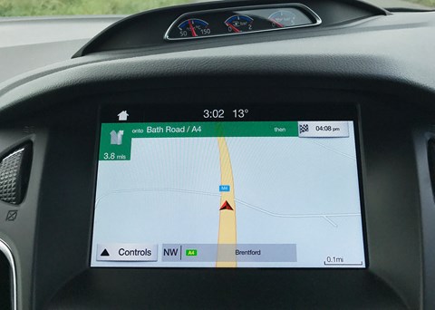 Ford Focus RS Sync 3 infotainment: not the best