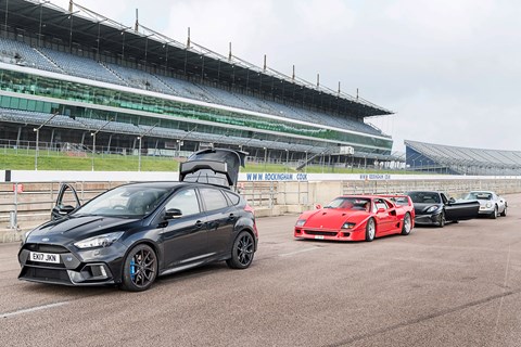 Ford Focus RS meets some Ferrari supercar royalty