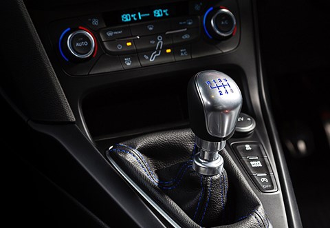 Six-speed manual gearbox in our Ford Focus RS hot hatch