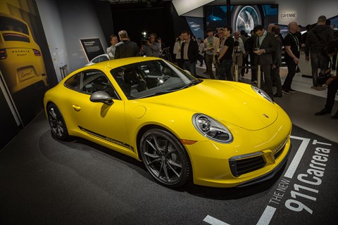 New Porsche 911 Carrera T at the LA motor show