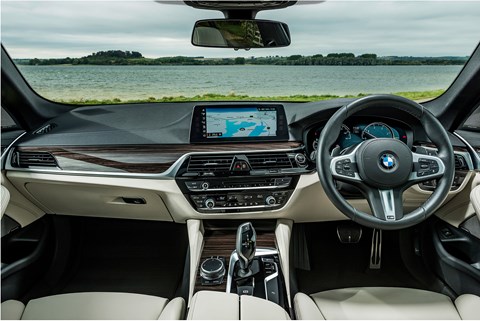 BMW 5-series Touring interior: top cabin quality, but hardly exciting