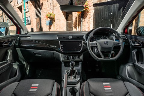 Fiesta vs Ibiza vs Clio seat interior