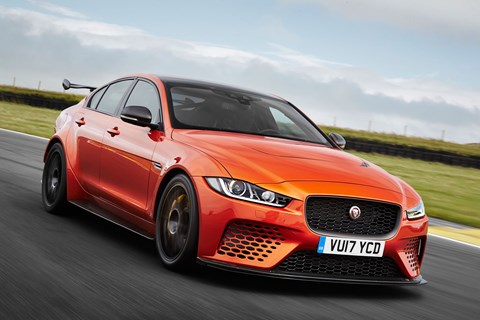 Jaguar XE SV Project 8 front trackinh