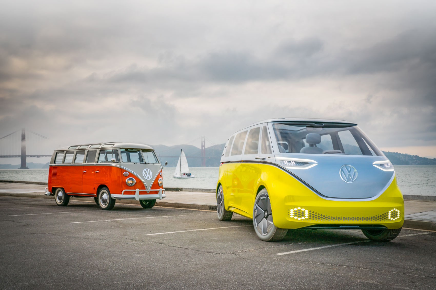 These Historic VW Buses Showed Up to Help Launch the VW ID. Buzz