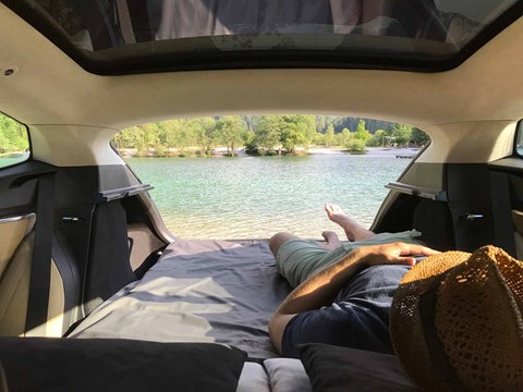 Living the dream: how to turn your Tesla into a camper van!