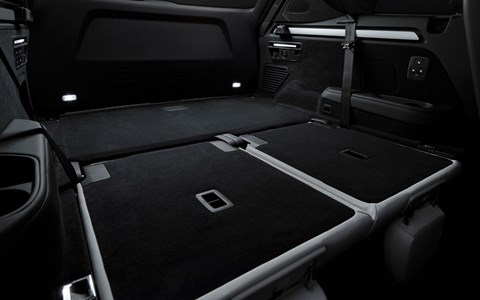 Audi Q9 boot with third row seats down