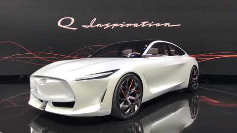 The new Infiniti Q Inspiration concept car at 2018 Detroit motor show
