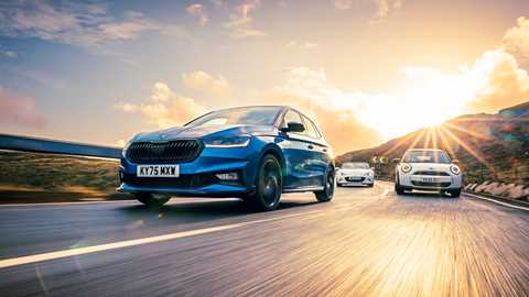 Skoda Fabia 130, Mazda MX 5, Mini