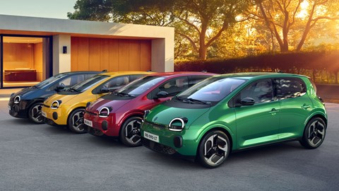 Colourful line-up of Renault Twingo E-Tech EVs