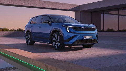 Skoda Peaq - Sportline, blue, front, low