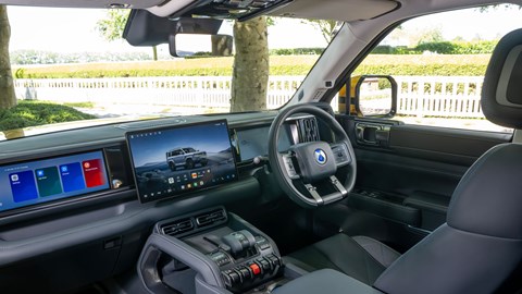 Denza Bao 5 - interior, showing trio of screens