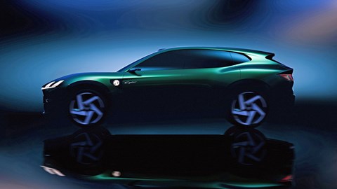 MG Cyber Concept electric SUV - green, side, official render