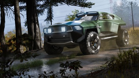 Aston Martin Dreadnought: front three quarter cornering, green paint