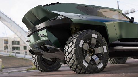 Aston Martin Dreadnought: exhausts and ducktail