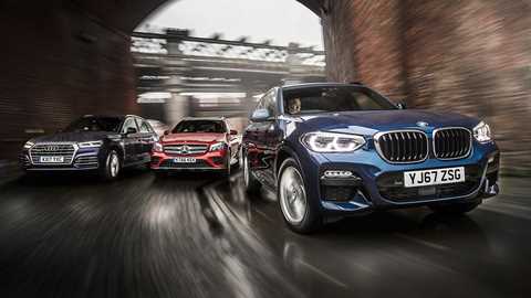 New Audi Q5 vs BMW X3 vs Mercedes GLC: photographed for CAR in Manchester by Charlie Magee