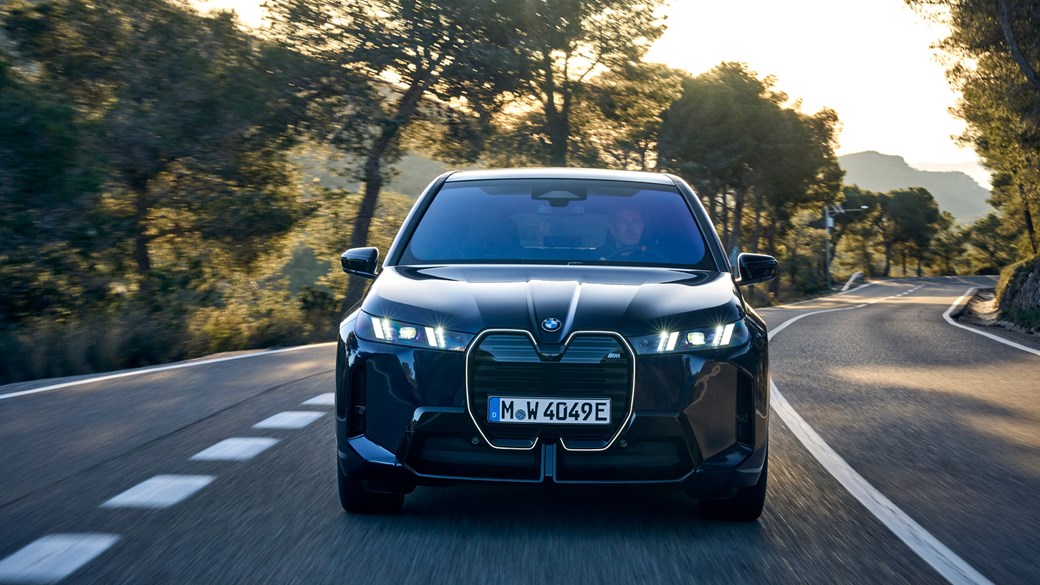 Best electric cars - BMW iX 2025 facelift, blue, front, driving