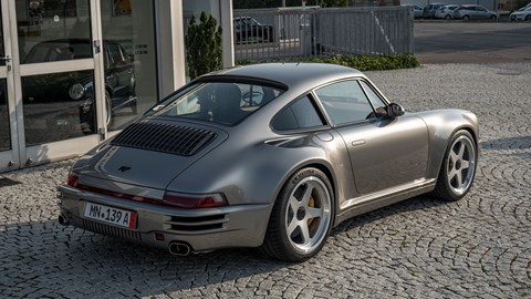 RUF EHRA (2026) launched: rear three quarter static, silver paint