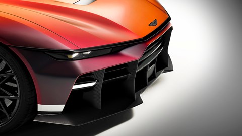 Aston Martin Valen 2026, front side view, splitter