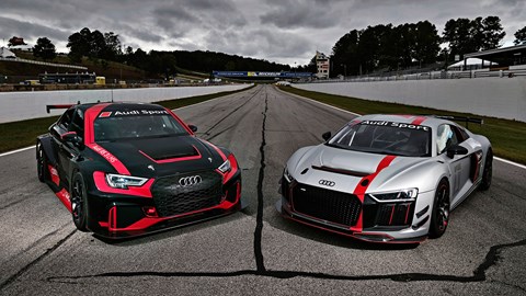 Audi RS3 LMS and Audi R8 LMS GT4