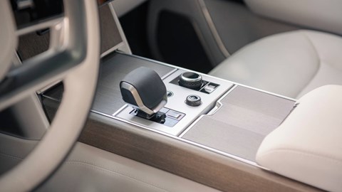 Range Rover Electric (2026): centre console detail shot, cream leather