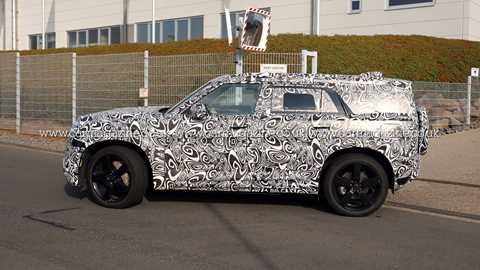 'Baby' Defender Sport caught testing by our spy photographers