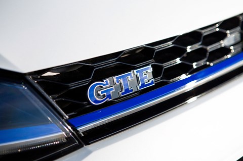 VW Golf GTE badge
