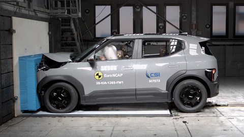 Euro NCAP crash test, front impact, Kia EV2