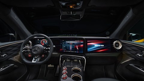 Mercedes-AMG GT SUV (2026): dashboard and infotainment system, studio shoot