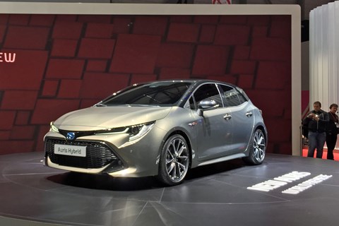 Toyota Auris front view at the 2018 Geneva motor show