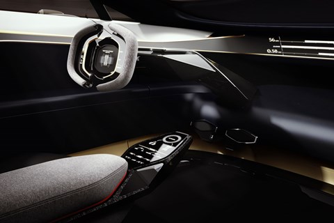 Lagonda concept inerior steering wheel