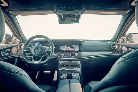 Inside the cabin of 2018 Mercedes-AMG E63 super-saloon