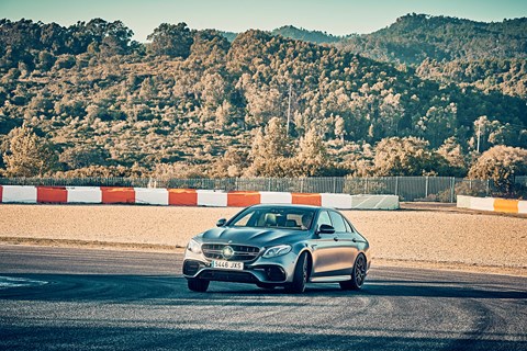 Mercedes-AMG E63 oversteer on track