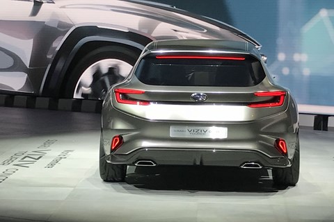 What a backside - this is an estate car concept Subaru can be proud of at the 2018 Geneva motor show