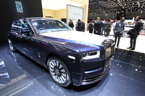 A Moment in Time Rolls-Royce Phantom Extended Wheelbase at the 2018 Geneva motor show 