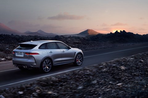 Jaguar F-Pace SVR rear tracking