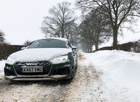 Audi RS5 Coupe in the snow: CAR magazine's winter test