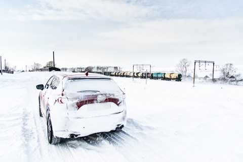 Mazda CX-5 versus Lake Baikal