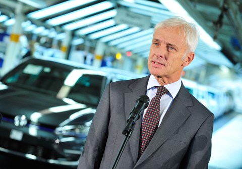 Matthias Mueller, the ex-chairman of Volkswagen