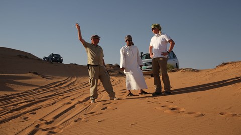 VW  Amaroks and off-roading experts in the desert
